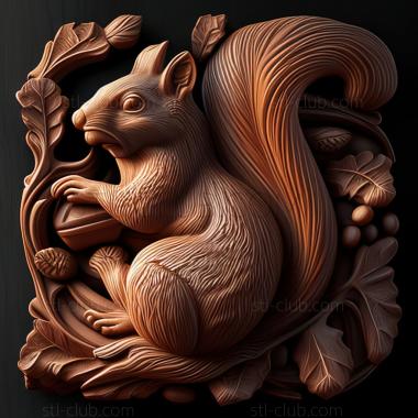 3D model st squirrel (STL)